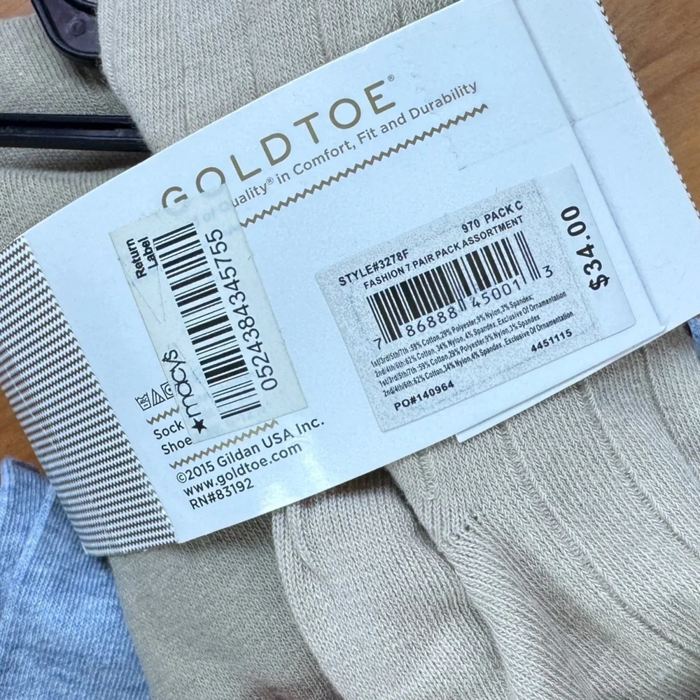 Gold toe and more sock bundle
